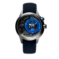 The Electricianz SteelZ The Stone Z Mens Watch with Grey Leather Strap ZZ-A3C/02