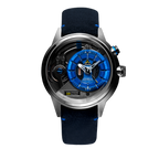 The Electricianz SteelZ The Stone Z Mens Watch with Grey Leather Strap ZZ-A3C/02