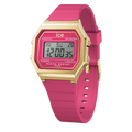 Ice Digit Retro Watch with Pink Dial and Pink Strap 022050