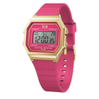 Ice Digit Retro Watch with Pink Dial and Pink Strap 022050