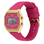 Ice Digit Retro Watch with Pink Dial and Pink Strap 022050