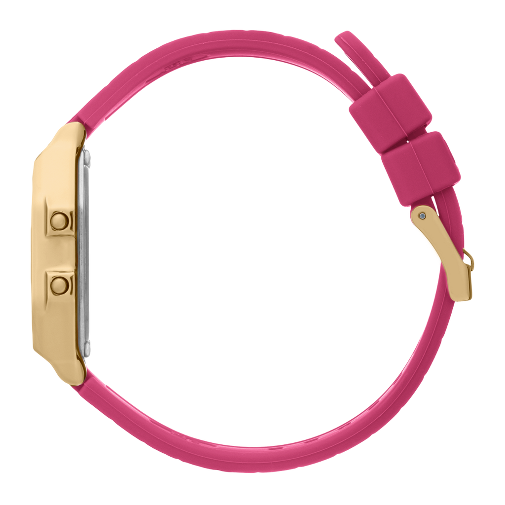 Ice Digit Retro Watch with Pink Dial and Pink Strap 022050