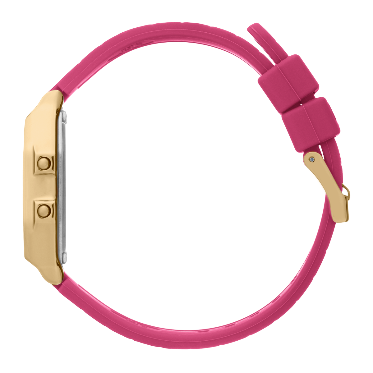 Ice Digit Retro Watch with Pink Dial and Pink Strap 022050