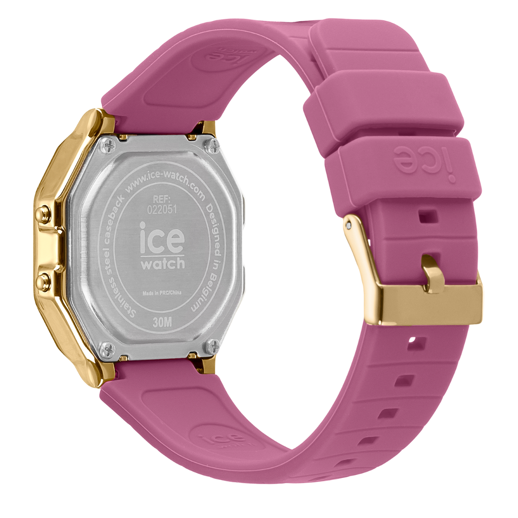 Ice Digit Retro Watch with Violet Dial and Violet Strap 022051