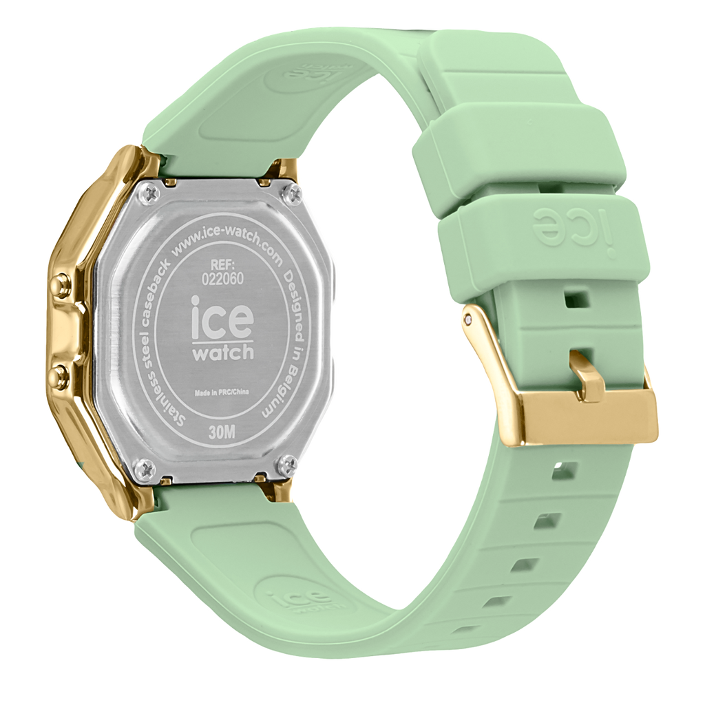 Ice Digit Retro Watch with Green Dial and Green Strap 022060