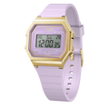 Ice Digit Retro Watch with Lilac Dial and Lilac Strap 022061