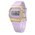 Ice Digit Retro Watch with Lilac Dial and Lilac Strap 022061