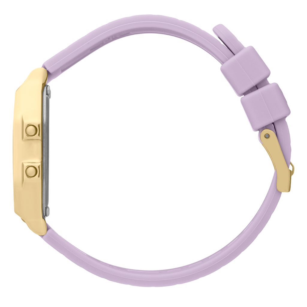 Ice Digit Retro Watch with Lilac Dial and Lilac Strap 022061