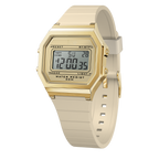 Ice Digit Retro Watch with Cream Dial and Cream Strap 022062