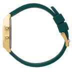 Gwylio Retro Ice Digit gyda Deial Werdd a Strap Werdd 022069