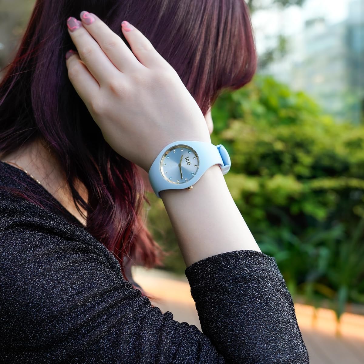 Ice Cosmos Ladies Watch with Blue Dial and Blue Strap 022360