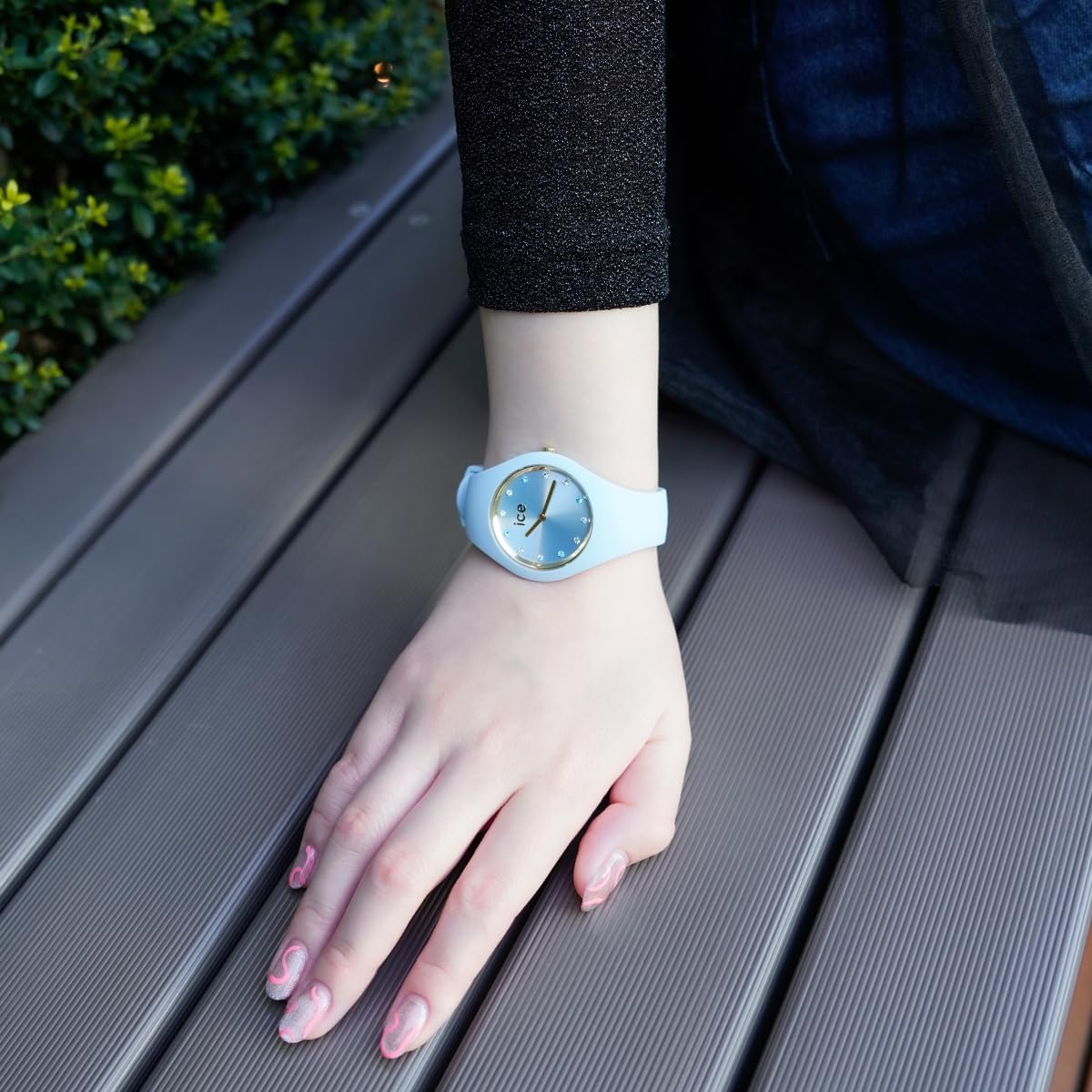 Ice Cosmos Ladies Watch with Blue Dial and Blue Strap 022360