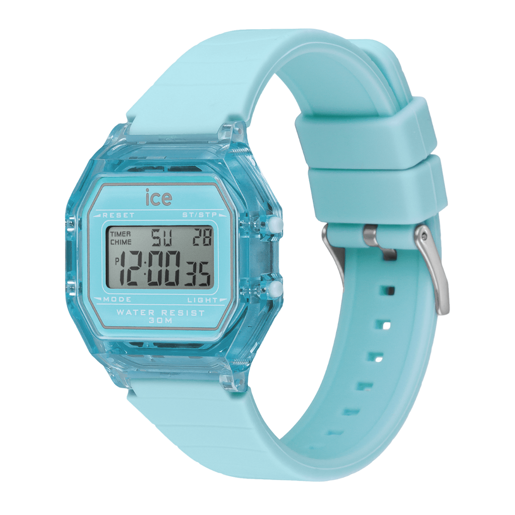 Ice Digit Retro Watch with Blue Dial and Blue Strap 022888