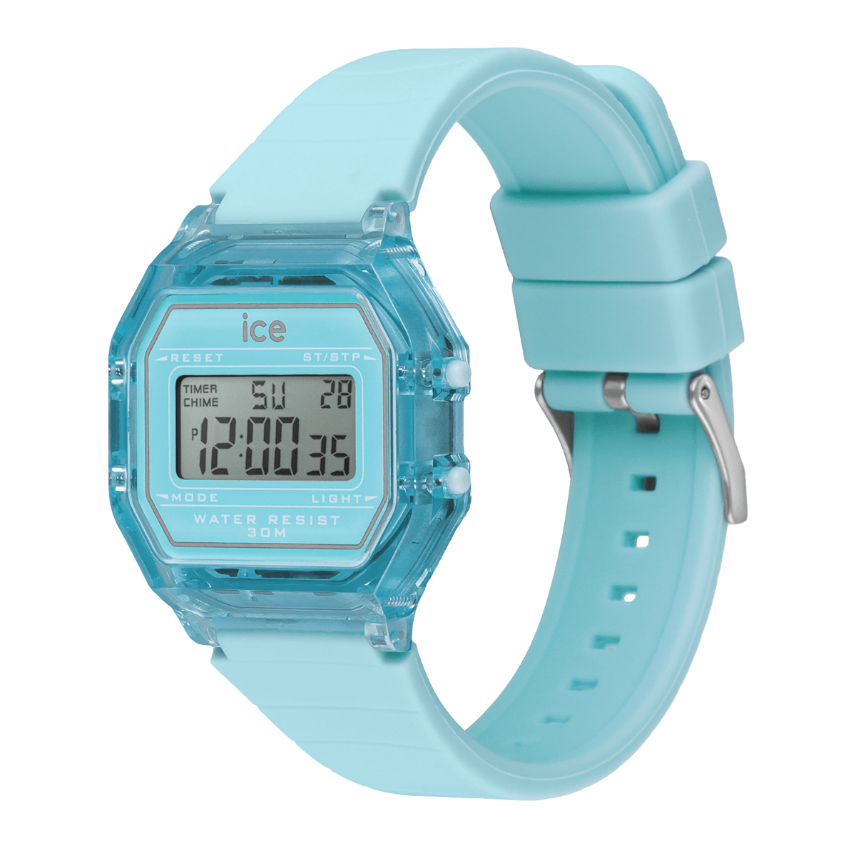 Ice Digit Retro Watch with Blue Dial and Blue Strap 022888