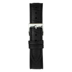 Nordgreen Native Scandinavian Silver Ladies Watch with White Dial and Black Leather Strap