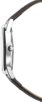 Sekonda Mens Watch with White Dial and Brown Leather Strap 1010