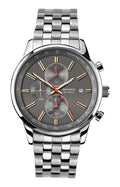 Sekonda Men's Quartz Watch with Grey Dial Chronograph Display and Silver Stainless Steel Bracelet 1156.27