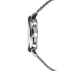 Sekonda Men's Chronograph Watch with Black Dial and Silver Strap 1195