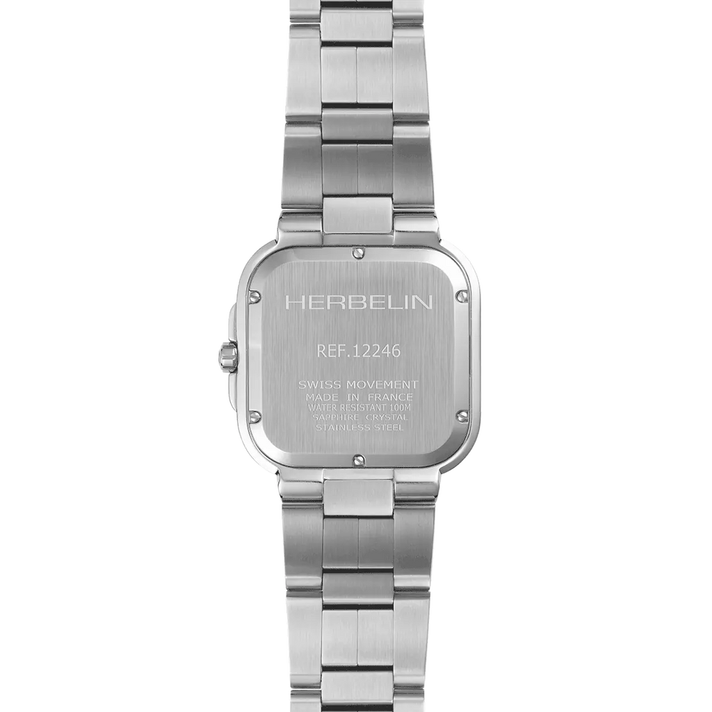 Herbelin Cap Camarat Mens Watch with Blue Dial and Silver Bracelet 12246B15