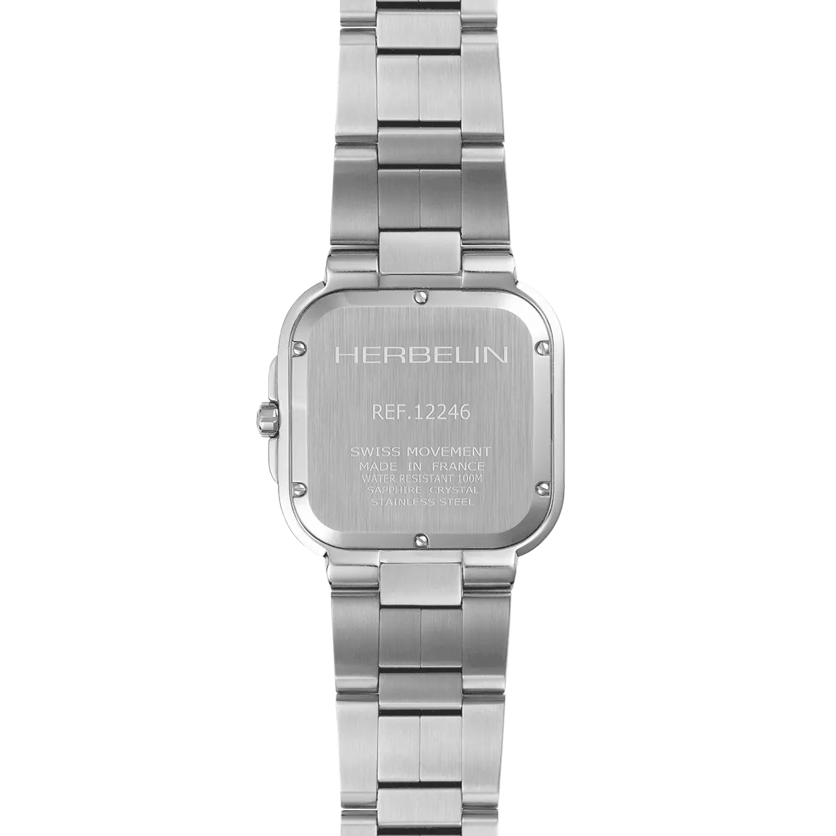 Herbelin Cap Camarat Mens Watch with Blue Dial and Silver Bracelet 12246B15
