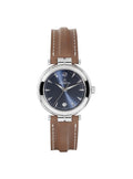 Gwylio Dynion Herbelin Newport gyda Deial Glas a Strap Brown 12264/AP15GO