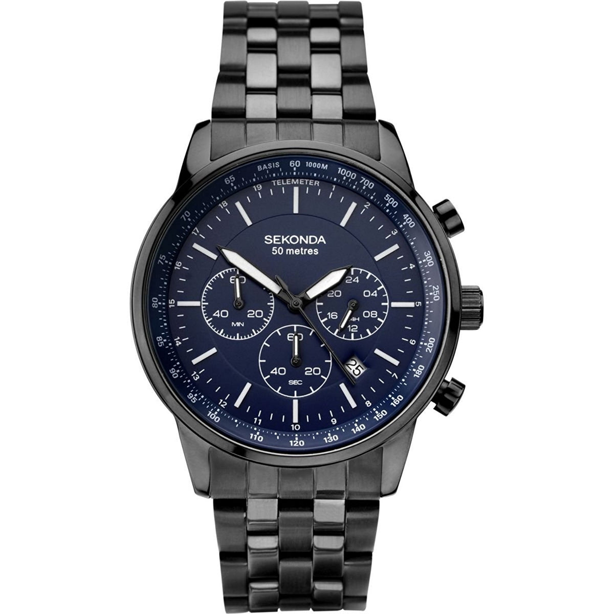 Sekonda Mens Blue Chronograph Dial Watch 1376