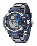 Timberland Tuxbury Men's Digital Watch with Grey Dial Digital Display and Blue Silicone Strap 14260JPBL/03