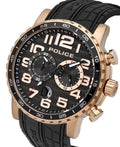 Police Men's Black Silicon Strap Watch 14443JSR/02P