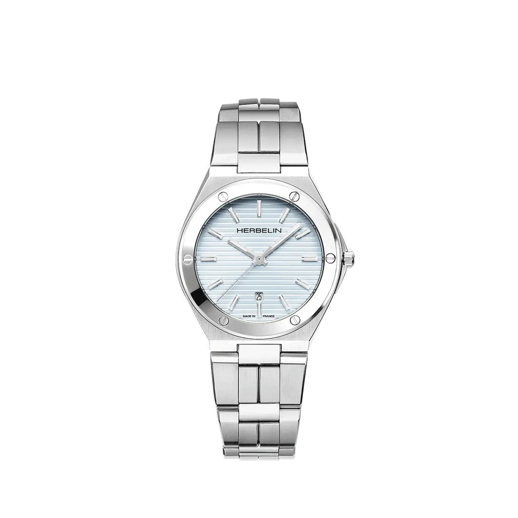 Herbelin Cap Camarat Ladies Watch with Blue Dial and Silver Bracelet 14545B25