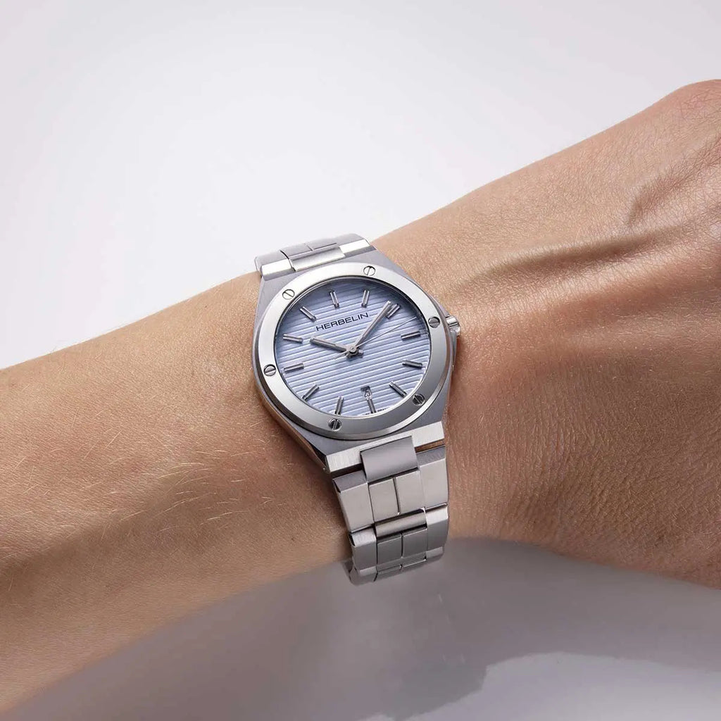 Herbelin Cap Camarat Ladies Watch with Blue Dial and Silver Bracelet 14545B25