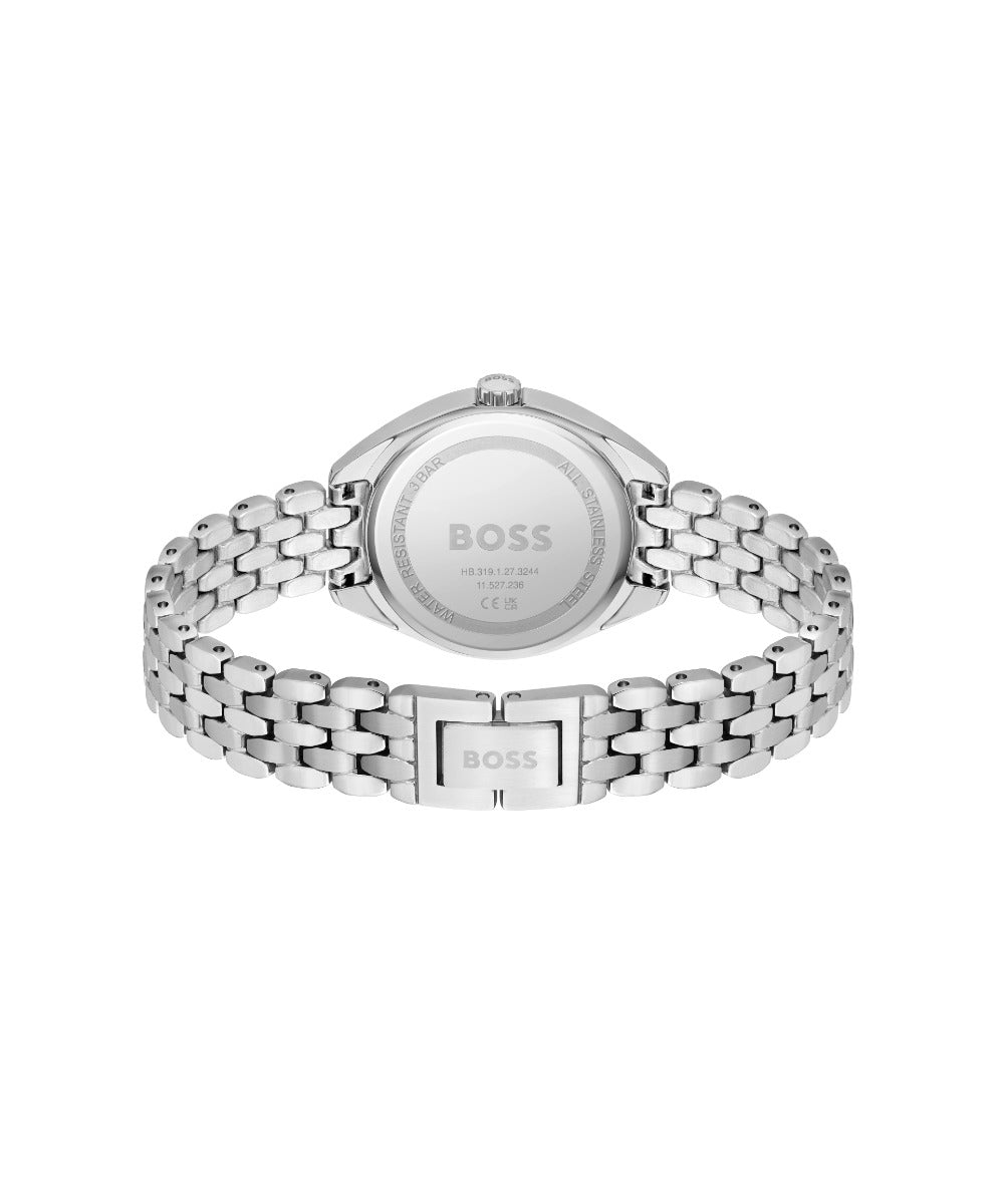 Boss Mae Ladies Watch with Silver Dial and Silver Strap 1502722