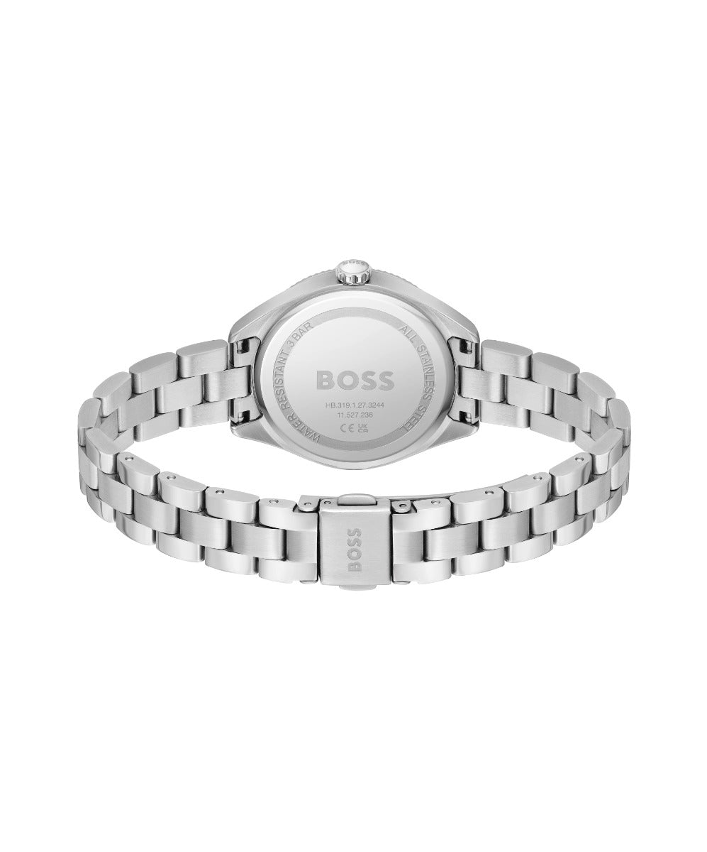 Boss Sage Ladies Watch with Silver Dial and Silver Strap 1502726