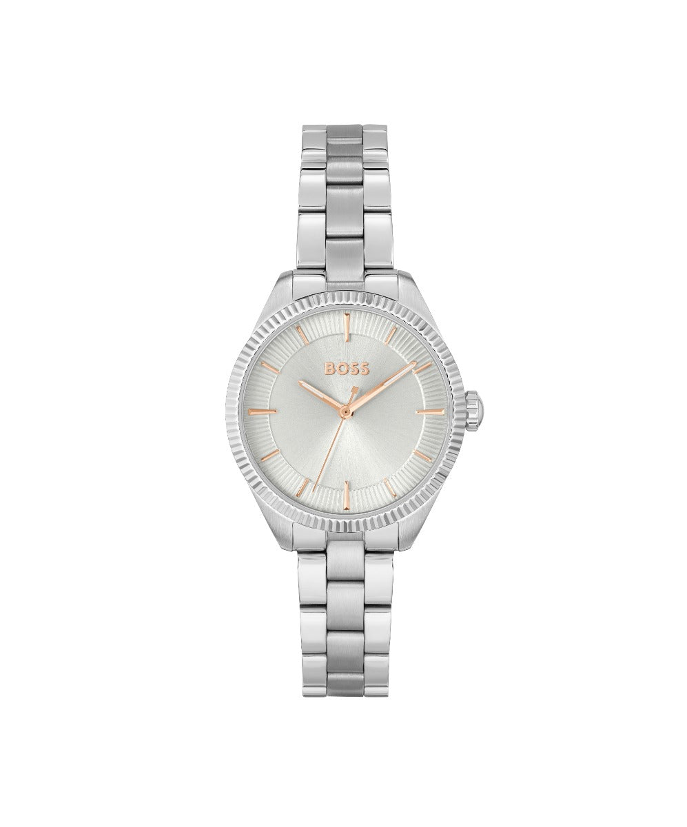 Boss Sage Ladies Watch with Silver Dial and Silver Strap 1502726