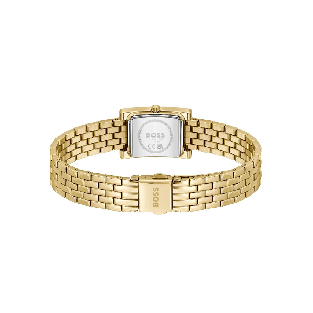 Boss Lucy Precious Ladies Watch with White Dial and Gold Strap 1502815