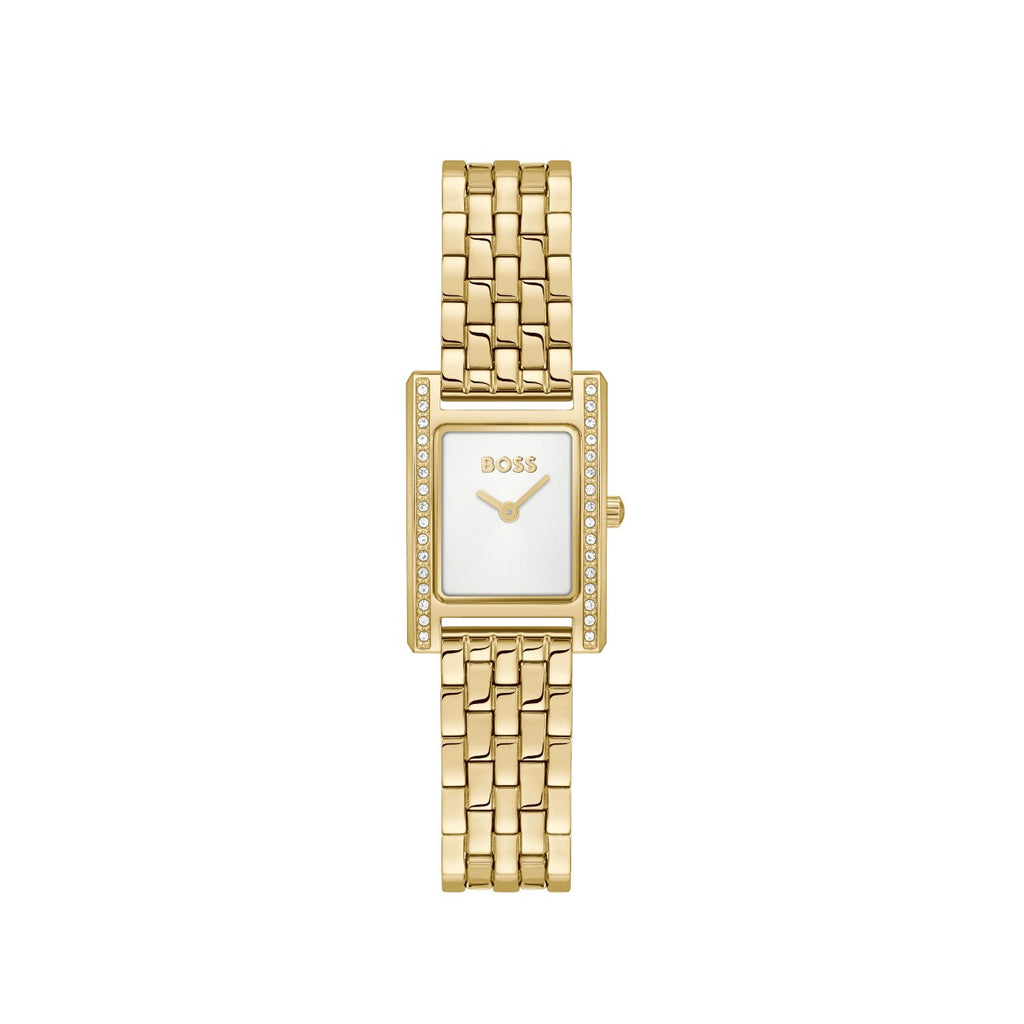 Boss Lucy Precious Ladies Watch with White Dial and Gold Strap 1502815
