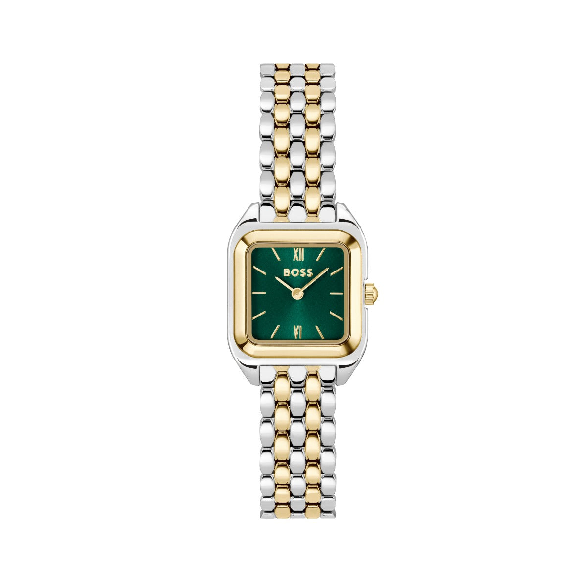Boss Mae Petite Ladies Watch with Green Dial and Two Tone Strap 1502822