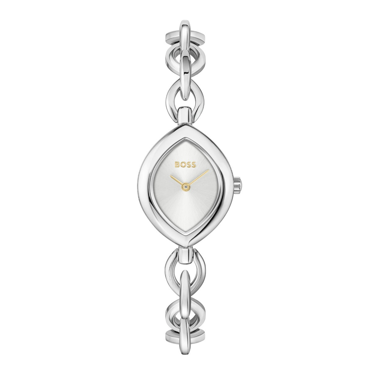 Clocwaith i Fenywod Boss Fiora gyda Deial Arian a Strap Arian 1502837