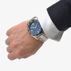 Sekonda Men's Sports Watch with Blue Dial and Silver Bracelet 1512