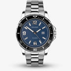 Sekonda Men's Sports Watch with Blue Dial and Silver Bracelet 1512