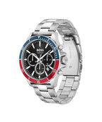 Boss Troper Mens Watch with Black Dial and Silver Strap 1514108