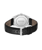 Boss Principle Mens Watch with Black Dial and Black Leather Strap 1514122