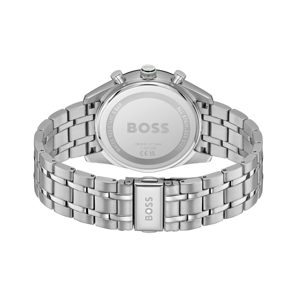 Boss Tourmaster Mens Watch with Green Dial and Two Tone Strap 1514287