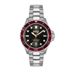 Boss Troper Sport Gwylio Dynion gyda Deial Du a Strap Arian 1514304