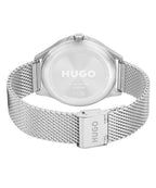 Hugo Mens Watch with Grey Dial and Silver Strap 1530135