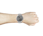 Hugo Mens Watch with Grey Dial and Silver Strap 1530135