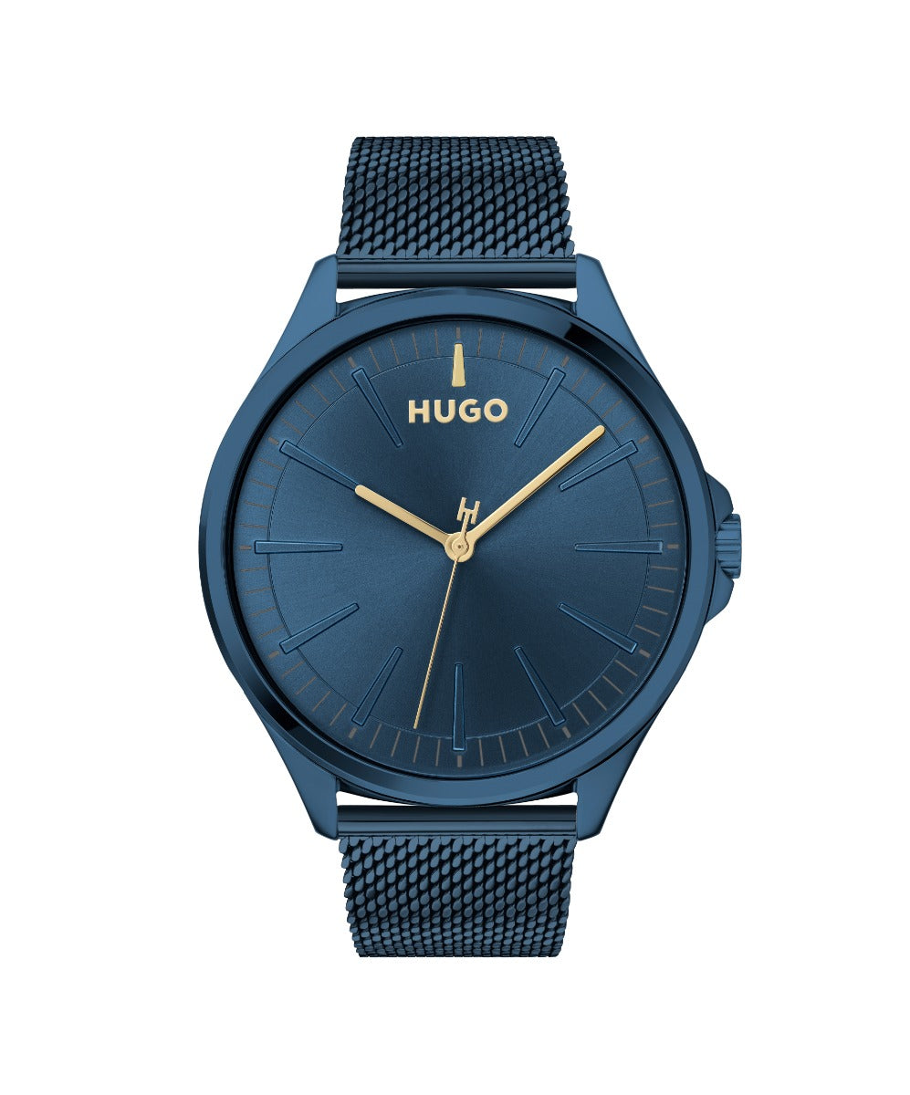 Hugo Mens Watch with Blue Dial and Blue Strap 1530136