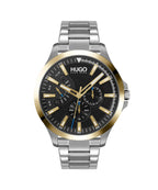 Hugo Mens Watch with Blue Dial and Silver Bracelet 1530174