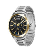 Hugo Mens Watch with Blue Dial and Silver Bracelet 1530174
