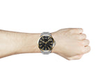 Hugo Mens Watch with Blue Dial and Silver Bracelet 1530174