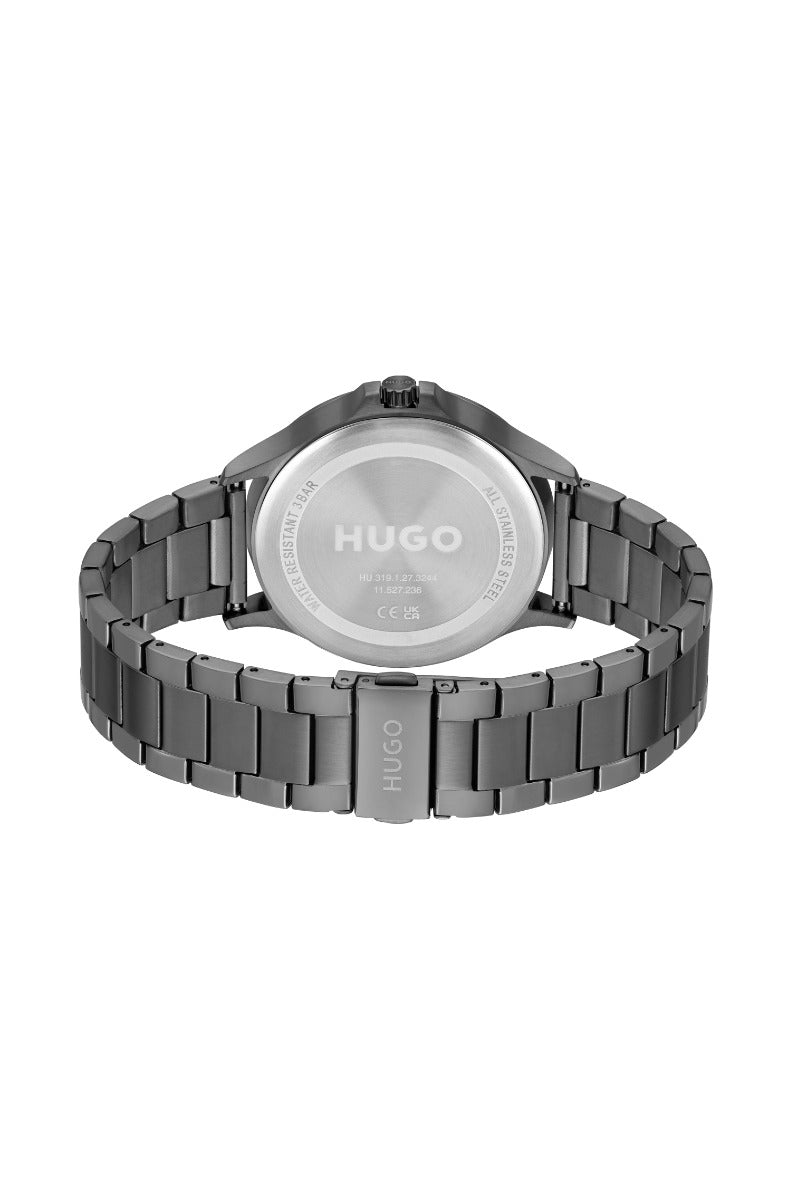 Hugo Mens Watch with Grey Dial and Grey Bracelet 1530247
